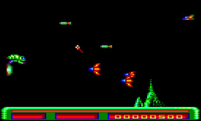 X-Out - Amstrad CPC game screenshot (1989) by Rainbow Arts